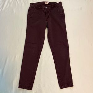 Levi’s burgundy women’s pants.